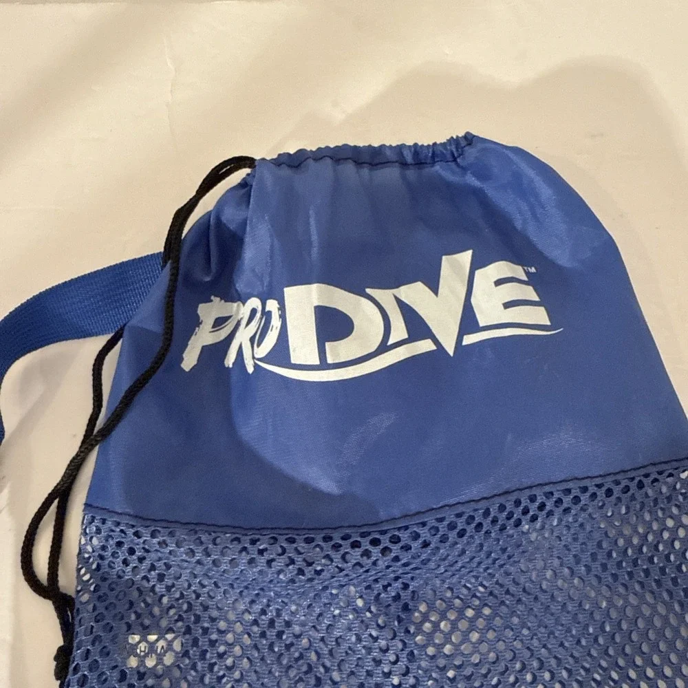 ProDive Blue Mesh Gear Bag-Cinch Cord-18.25
